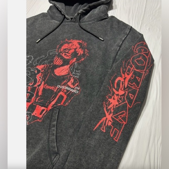 Corpse Husband Miss You SZ M black acid wash Hoodie unisex 100% cotton like New